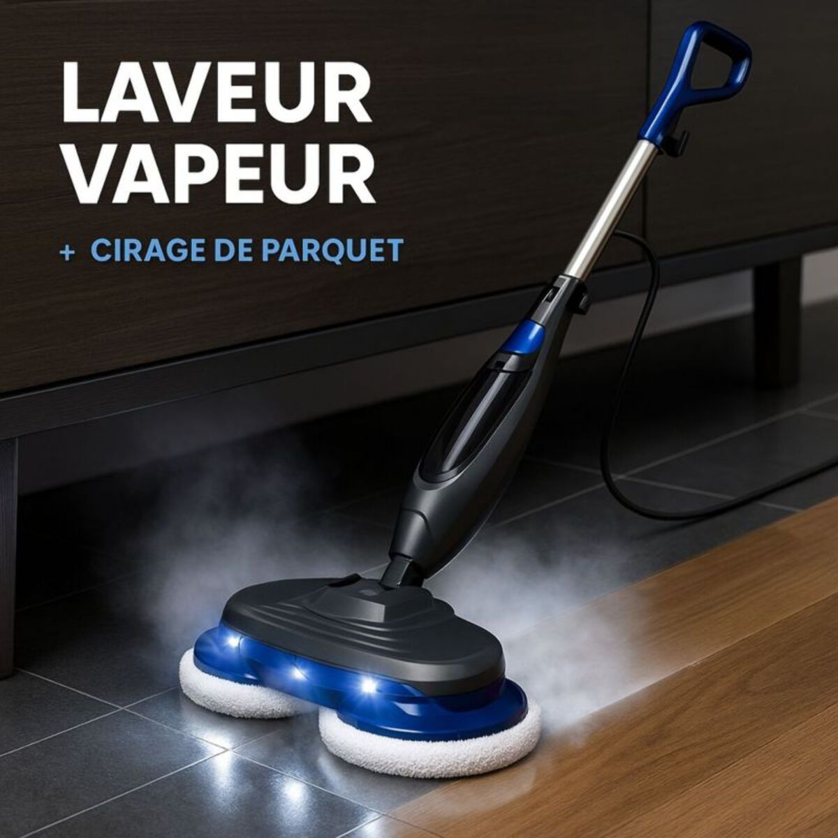 Balai vapeur EZICLEAN Steam Wave 360