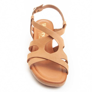 Sandalias De Tacón - Marron - Altura: 5 cm