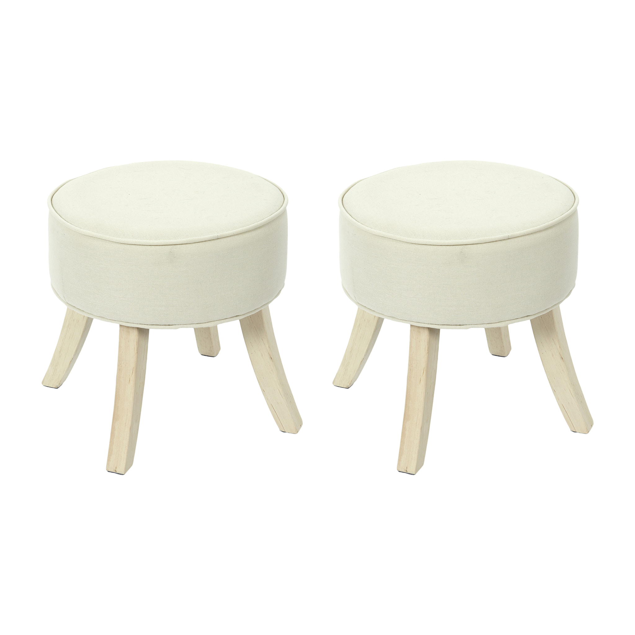 Tabouret Romeo Beige - Lot De 2