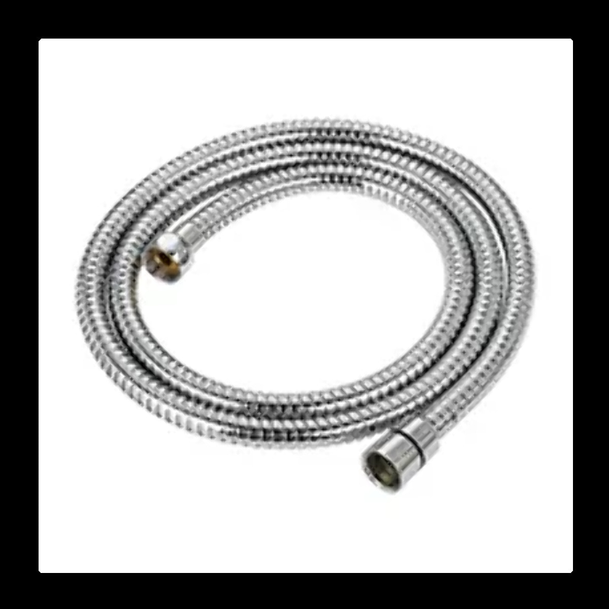 Flexible de douche inox NÉO 1,80 m – Anti-torsion – Connexion universelle F 1/2 – Certification ACS – Chromé Ø 14 mm