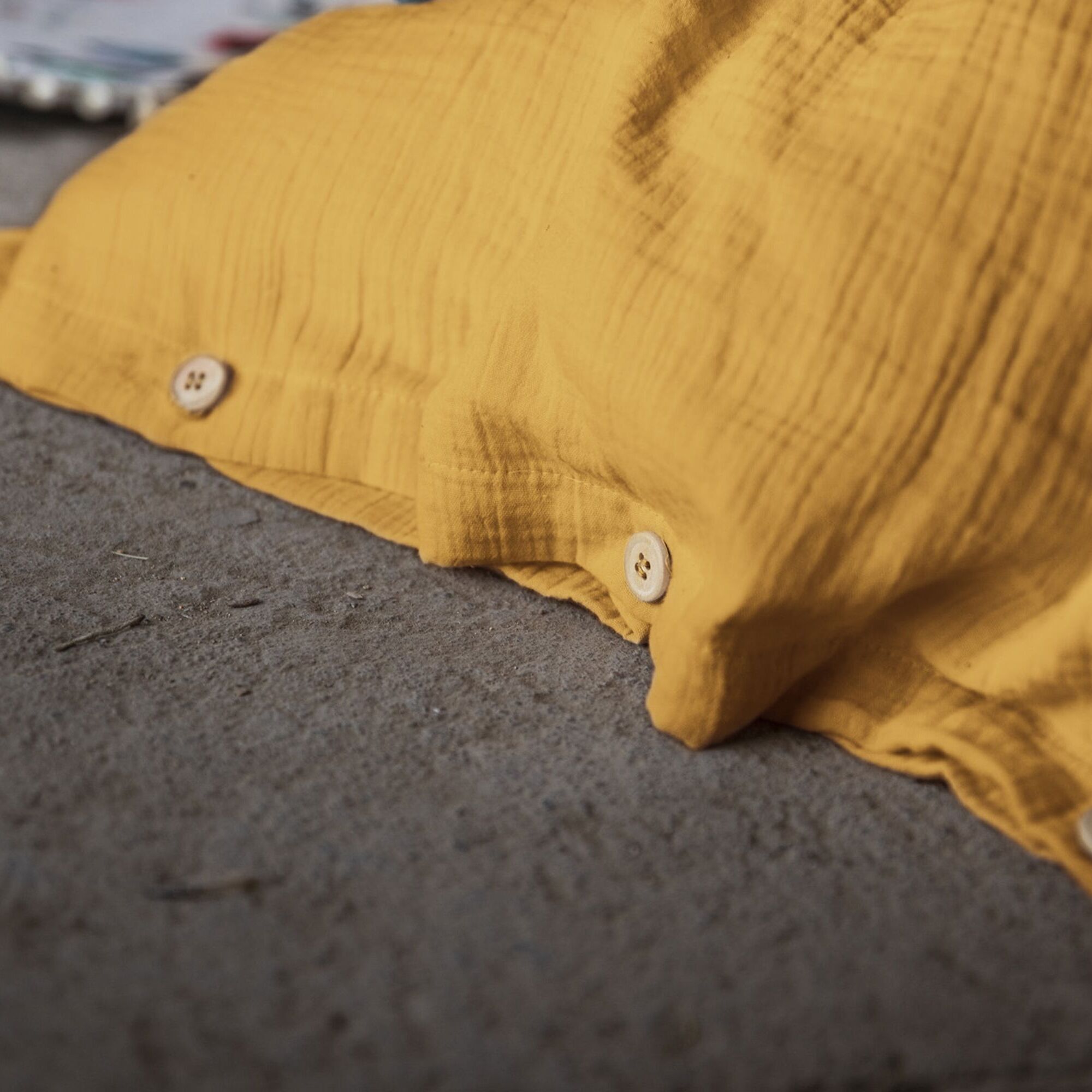 Housse De Couette 100% gaze De Coton Safran