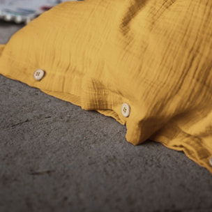 Housse De Couette 100% gaze De Coton Safran