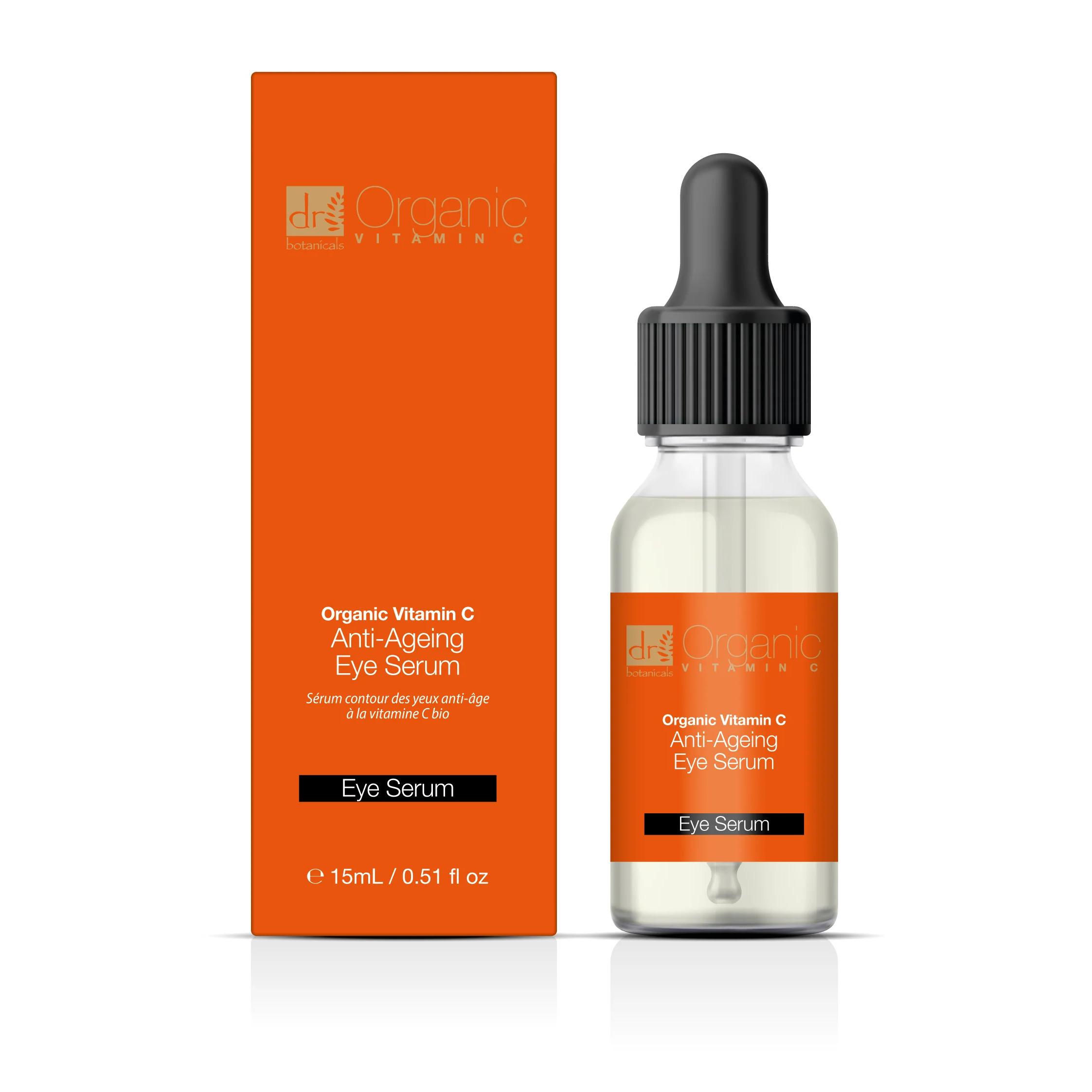 Serum Contorno de Ojos Antiedad Vitamina C Orgánica + Hidratante de Bayas Omega 3 + Hidratante Vitamínico de Noche