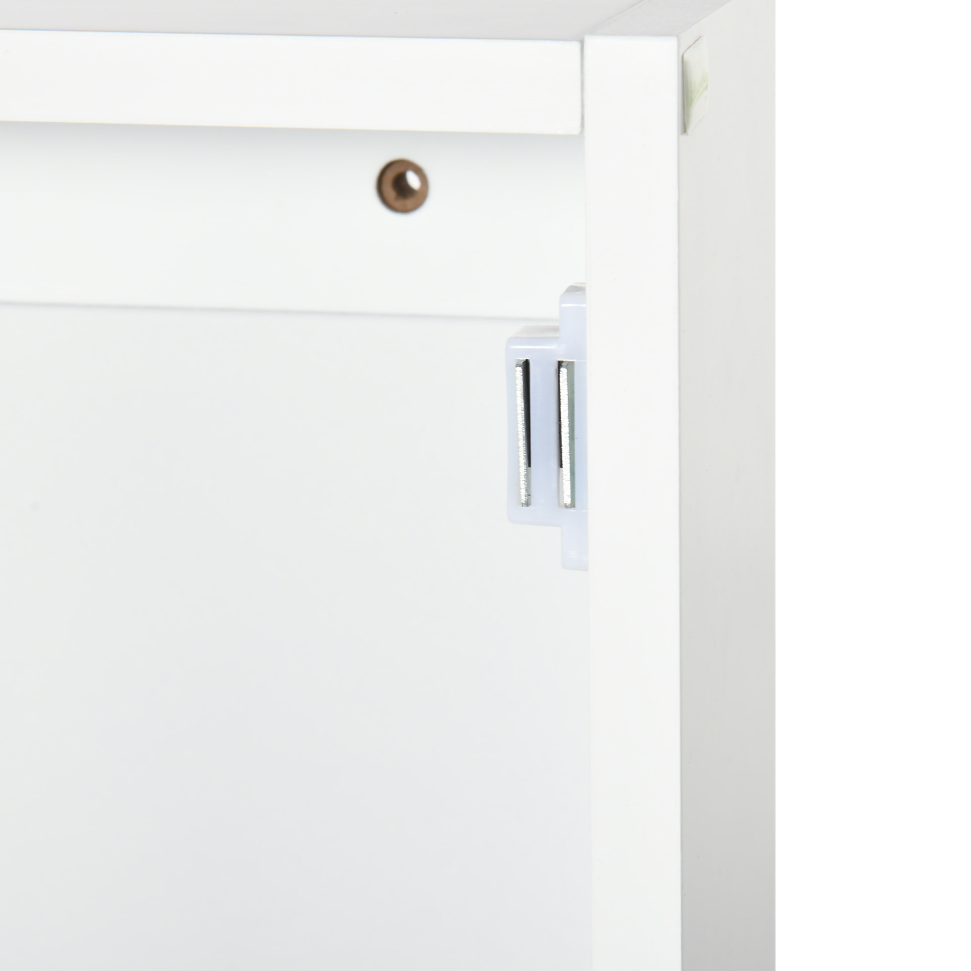 Armario con Espejo de Baño Botiquín de Pared Mueble Colgante para Baño con Puerta y Estantes Ajustables para Dormitorio Aseo 40x12x71 cm Blanco