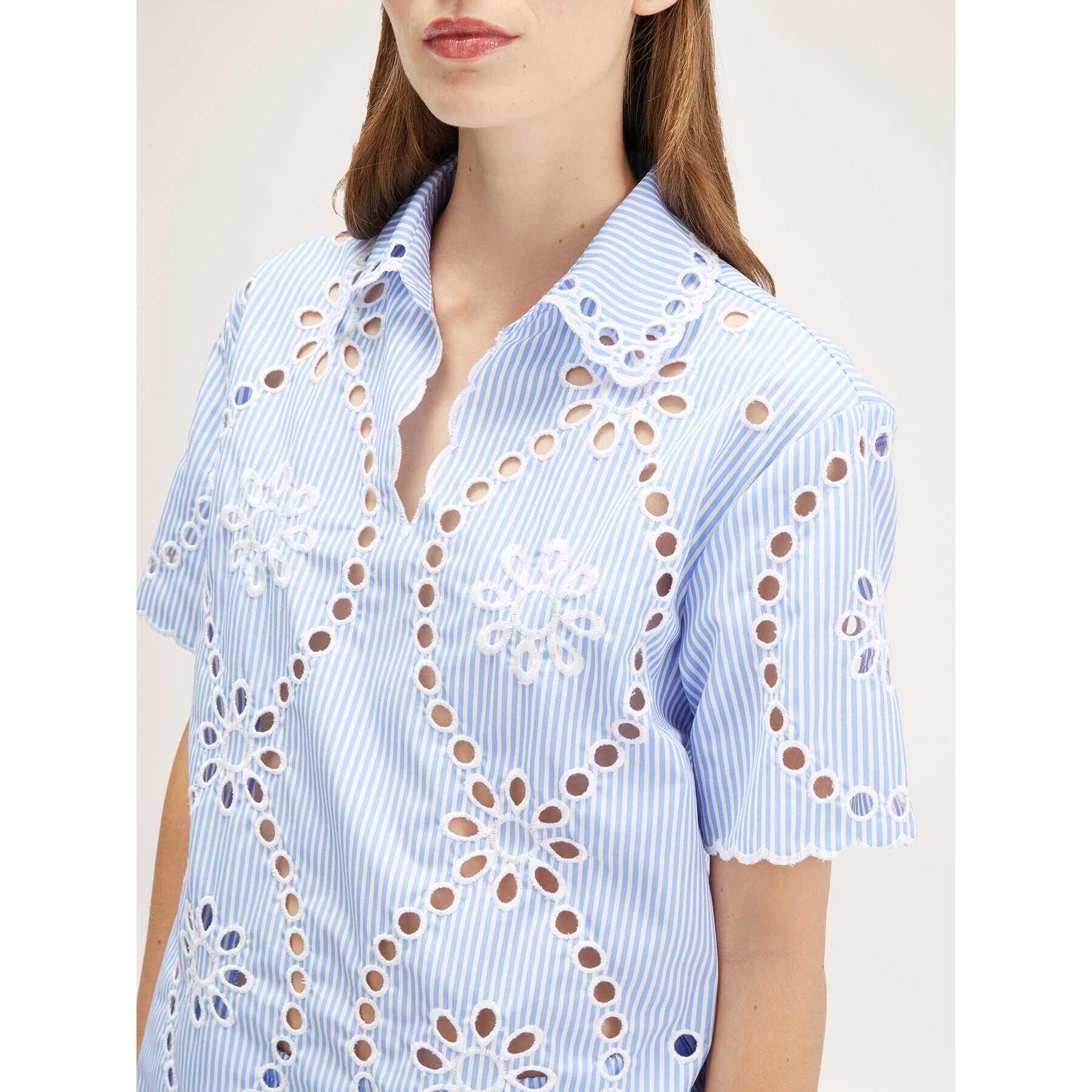 Motivi - Camisa de rayas en sankt Gallen - Light - blue