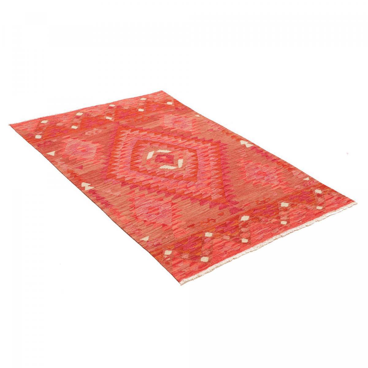 Tapis kilim géométrique, tissé plat en laine, USADE