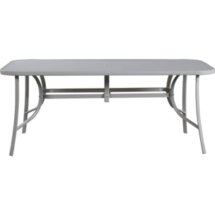 Table et chaises de jardin en textilène "Cordoba XL 180" - Phoenix - 8 places - Fuschia