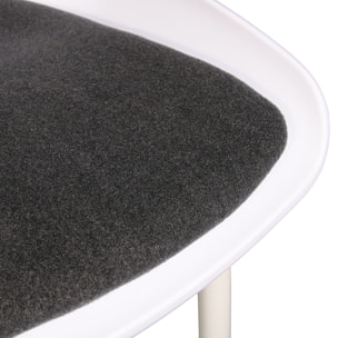 Tabouret De Bar Hella Blanc - Lot De 2
