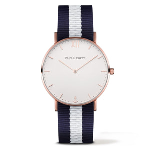 Reloj Paul Hewitt PH-SA-R-ST-W-NW-20 Unisex Analogico Cuarzo con Correa de Nylon