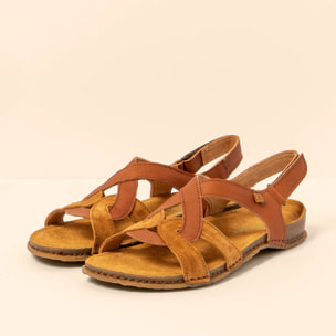 Sandalias N5819 WAX NAPPA-SILK TOFFEE /PANGLAO color Toffee