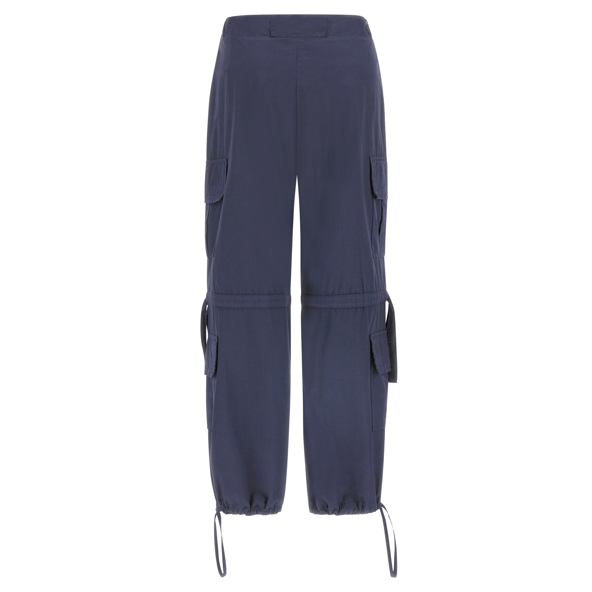 Pantaloni cargo con doppie tasche e coulisse intermedia