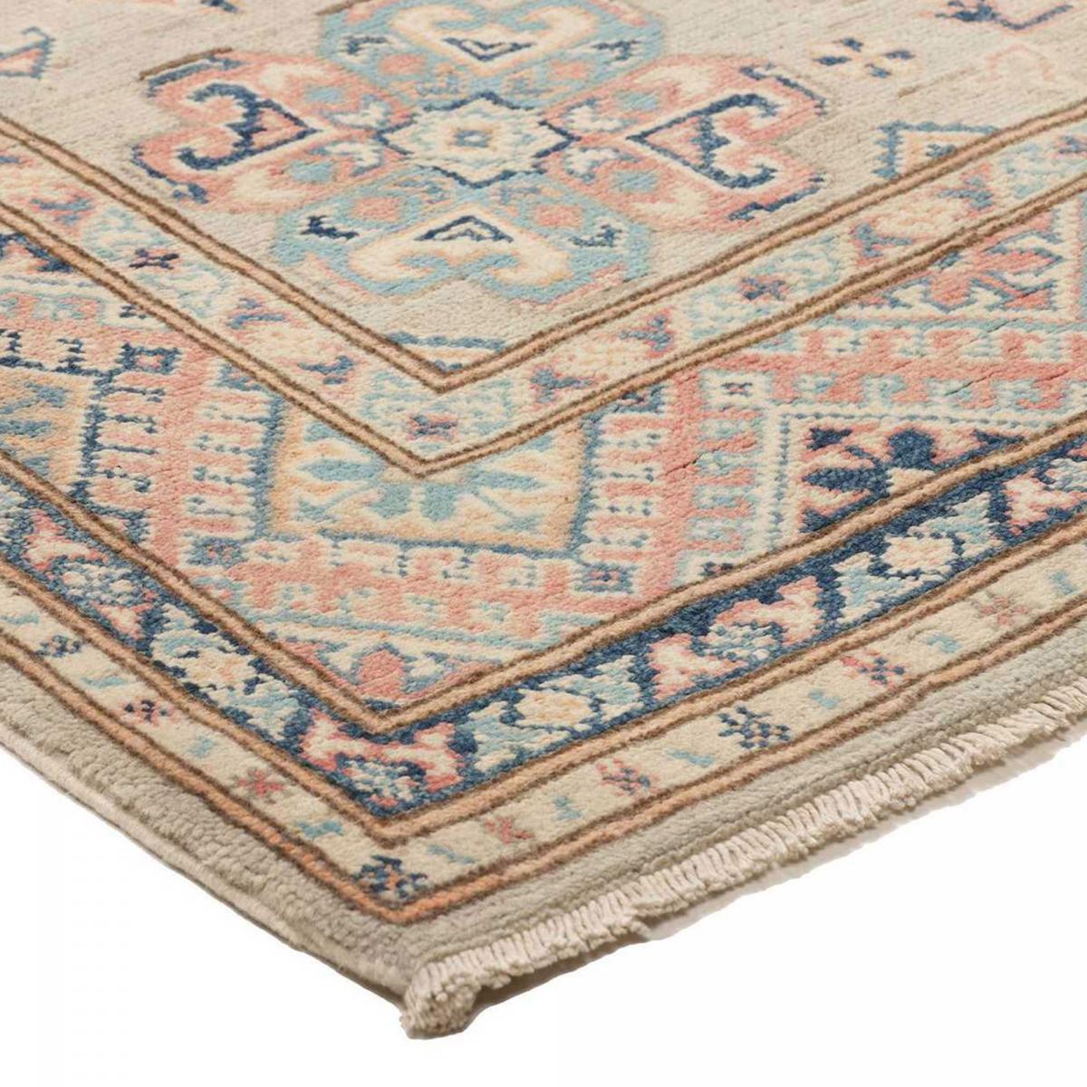Tapis salon géométrique, noué main en laine, INUJ