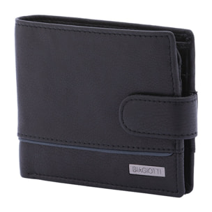 Portafoglio uomo in vera pelle - Modello False - Casual - 10.0 x 12.5 x 2.5 cm