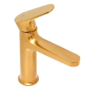 Dark set mitigeur lavabo à levier + mitigeur cuisine avec bras pivotant, or brossé (SATBSDA271BZ)