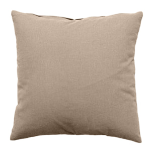 Coussin déhoussable uni en coton - Naturel