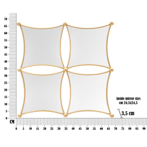SPECCHIO DA MURO JALO CM 68X3,5X68
