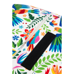 Poltrona Excelsa Mexican Flowers in poliestere e multistrato 70x65x83 cm multicolore