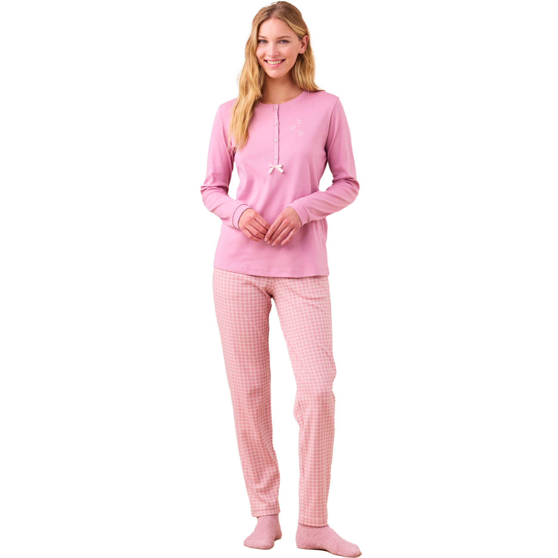 Pigiama donna caldo cotone felpato articolo heart. Noidinotte