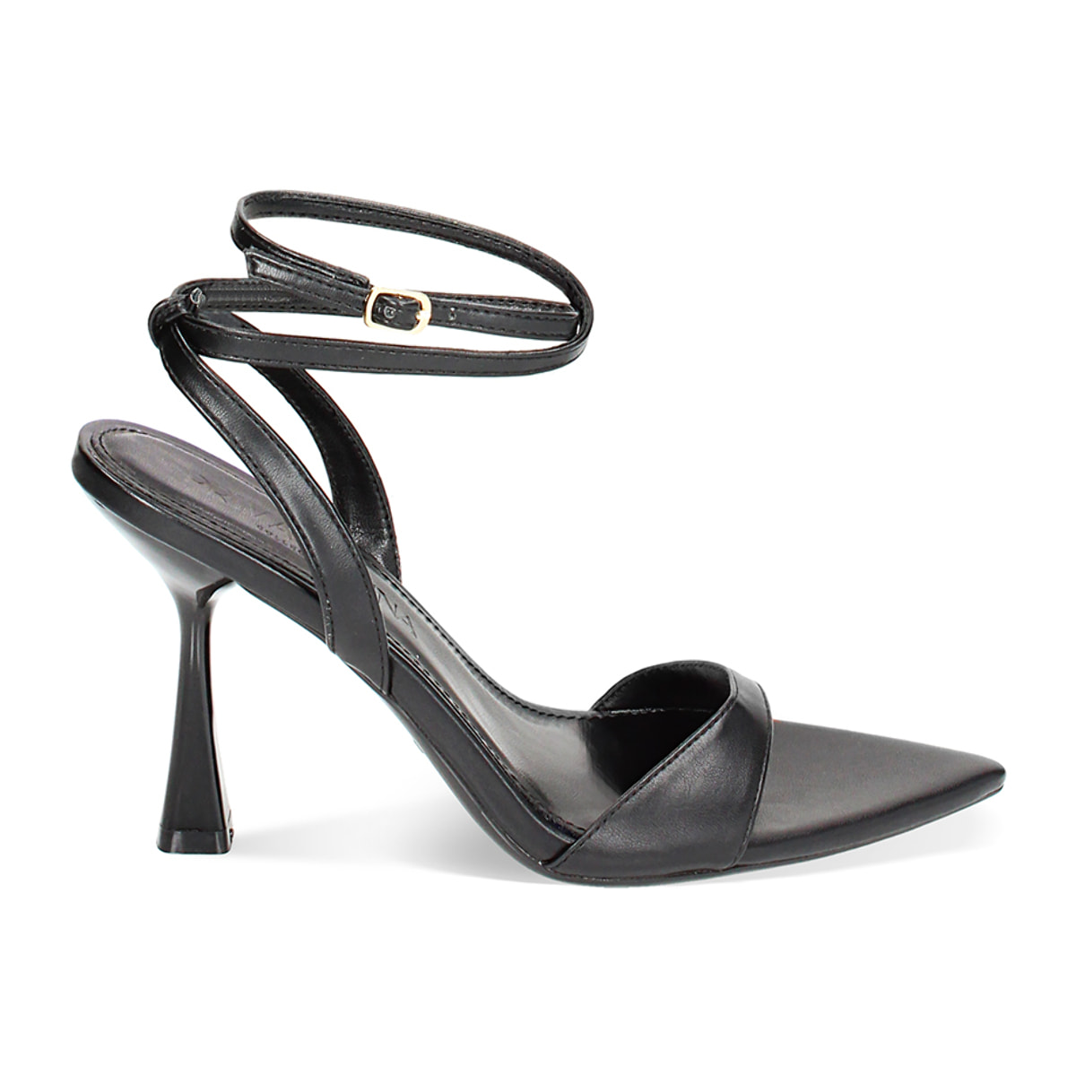 Sandali neri, tacco 9,5 cm