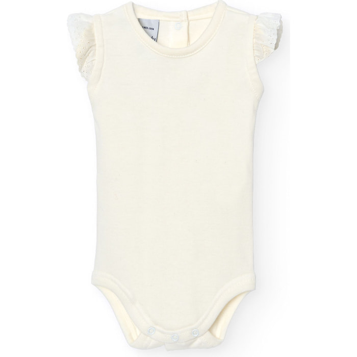 Body bebé tirantes puntilla algodón