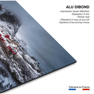 Tableau hiver magique aux lofoten Tableau alu Dibond