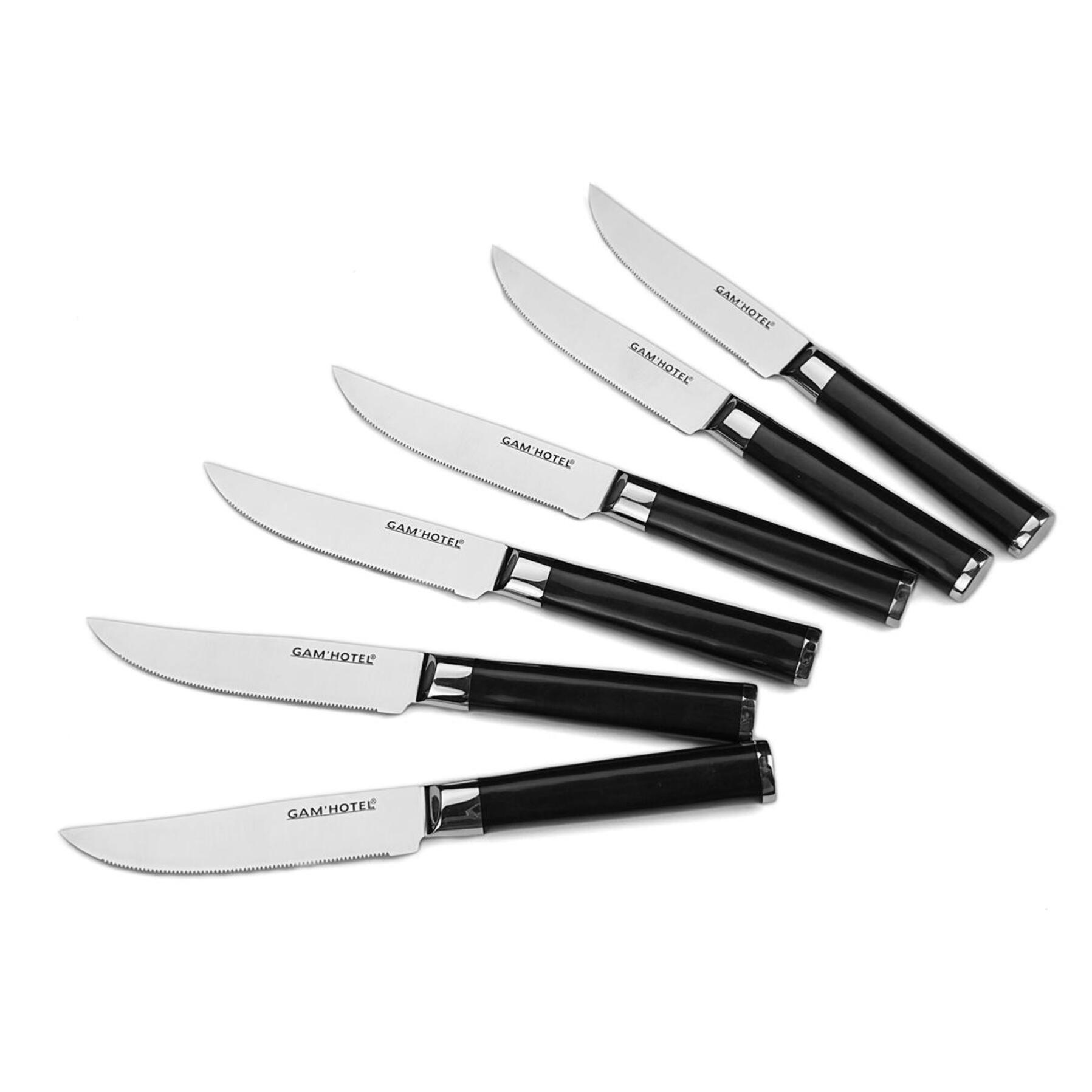 Set 6 couteaux à steak - "Steel"