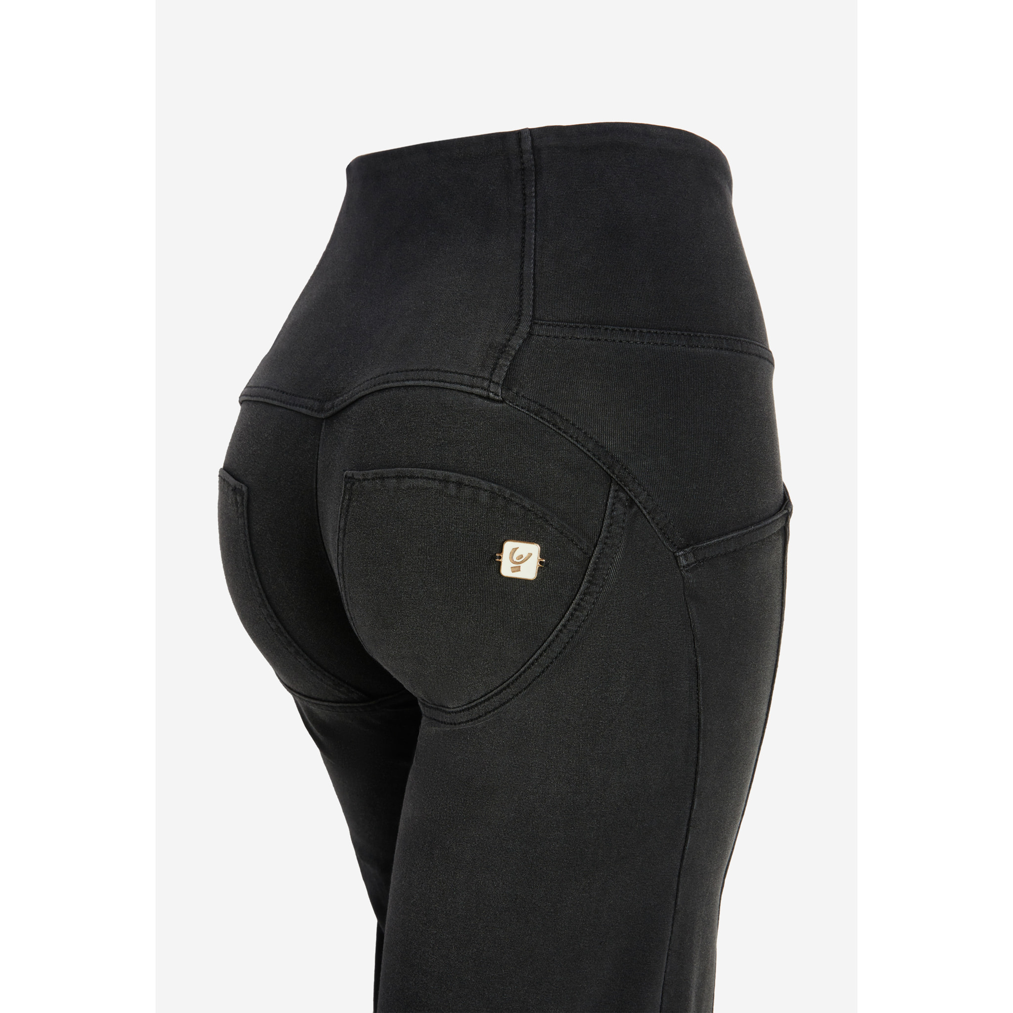 Pantaloni palazzo effetto push up WR.UP® in jersey denim