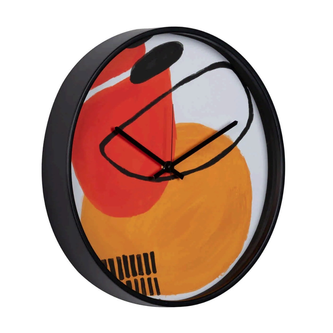 Reloj Pared Metal Negro 40x4,5x40 Cm