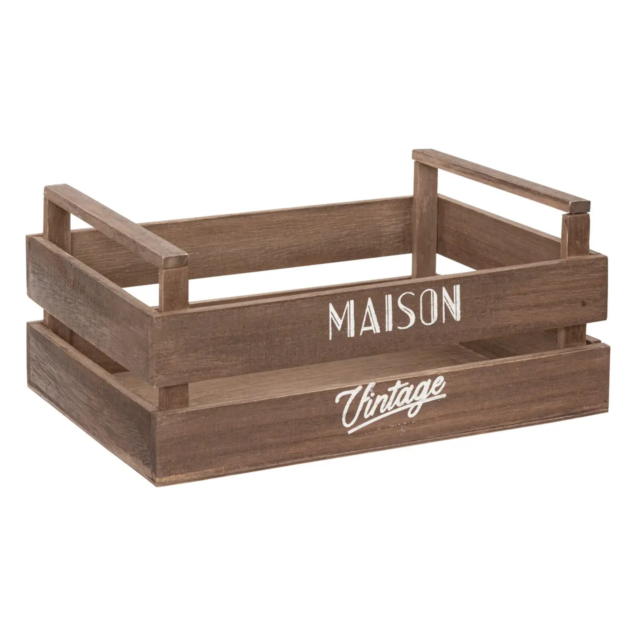 Set de 3 cagettes en bois L23/29/35cm