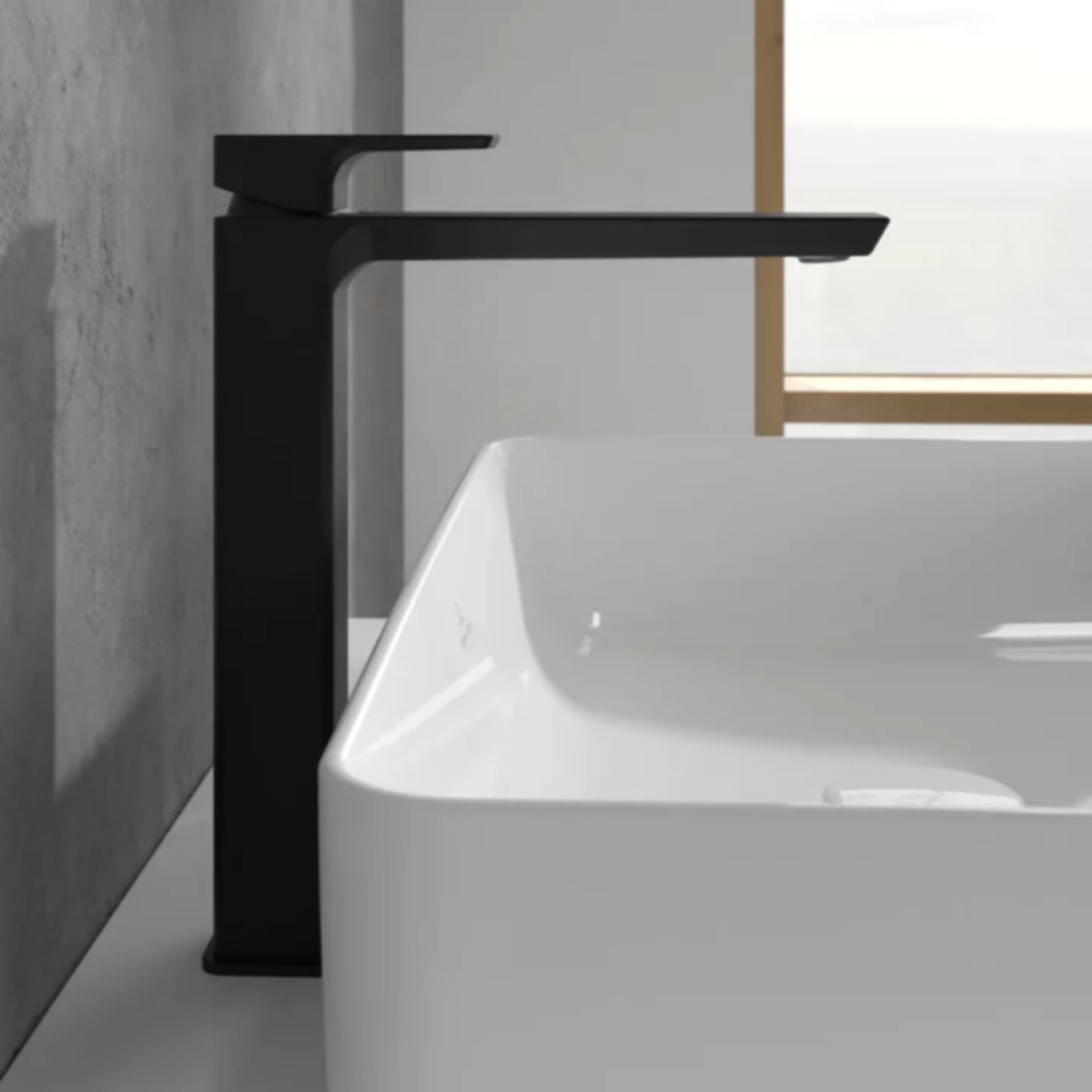 Mitigeur lavabo surélevé Subway 3.0 sans tirette Noir mat