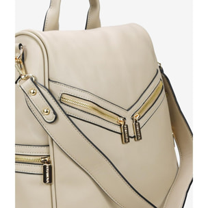 Mochila antirrobo beige