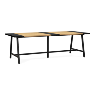 Mesa de comedor Caracas efecto Roble, 240 cm