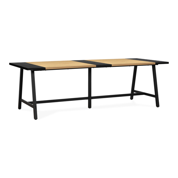 Mesa de comedor Caracas efecto Roble, 240 cm
