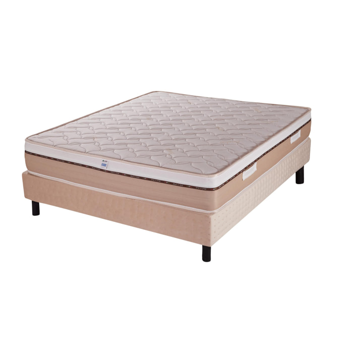 Materasso Doppio Memory Ginseng e AcquaGel 16 zone Bamboo Sfoderabile 80x190x25