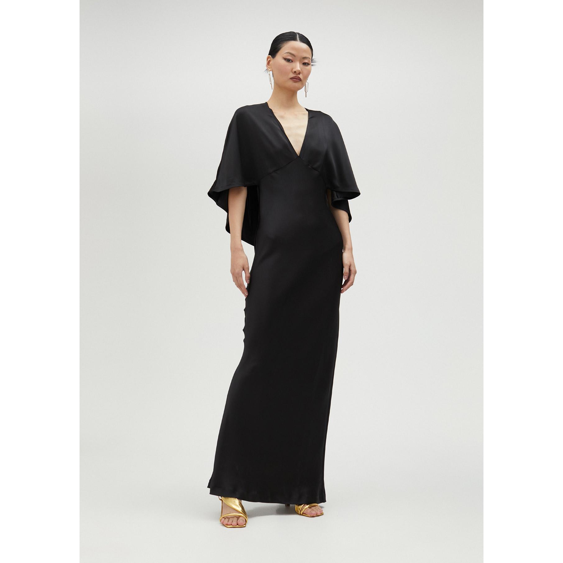 Vestito lungo maniche stile poncho