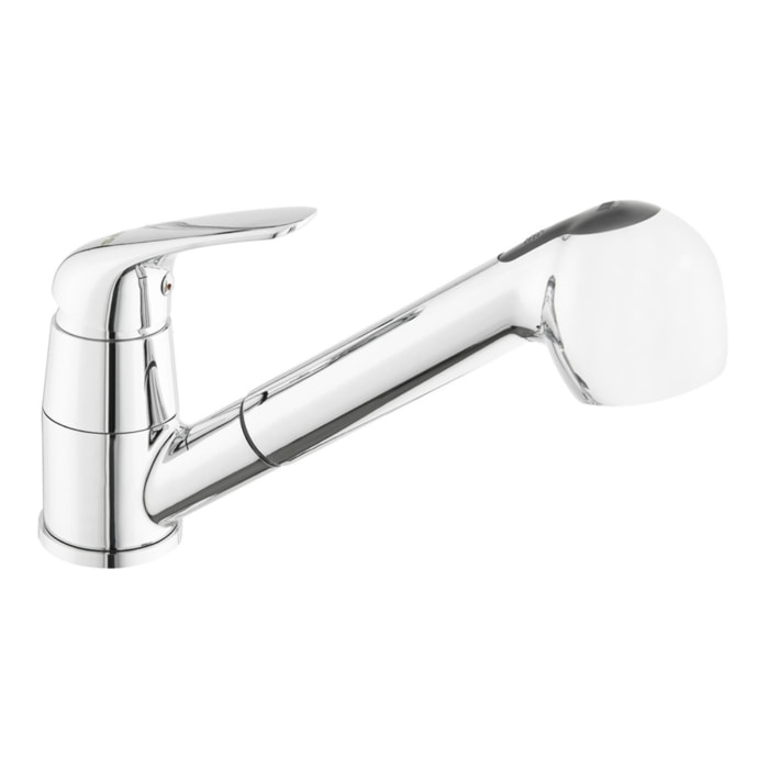S-Line Pro mitigeur d'évier sur pied avec douchette extractible, 2 jets, chrome (SIKOBSLPRO283)