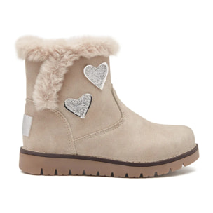 Botas Corazones Beige