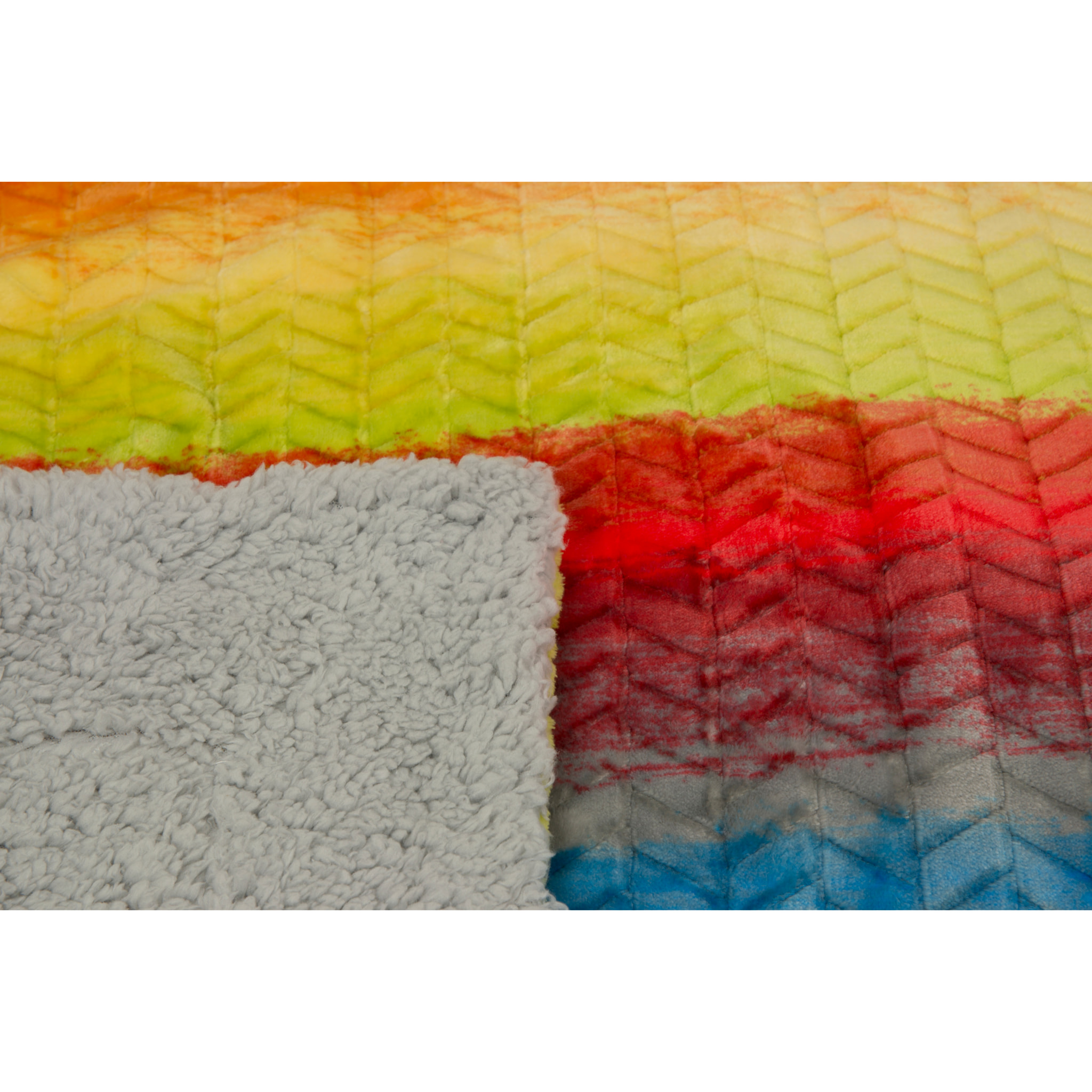 Plaid Coperta Pile Per Divano Retro Agnellato Multicolor