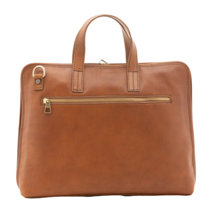 Borsa a mano  unisex In Vera pelle Made in Italy 40x30x5 cm