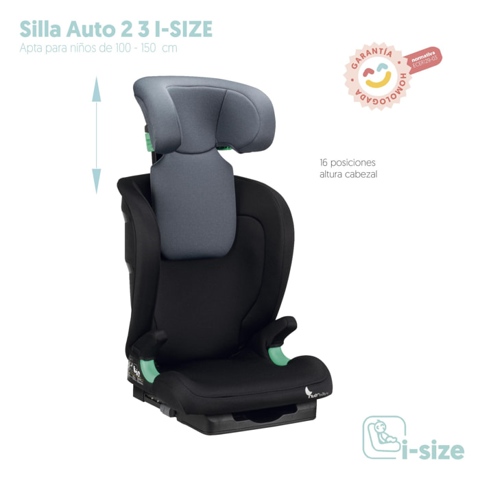 Silla Auto 2-3 I-SIZE JUNO Gris