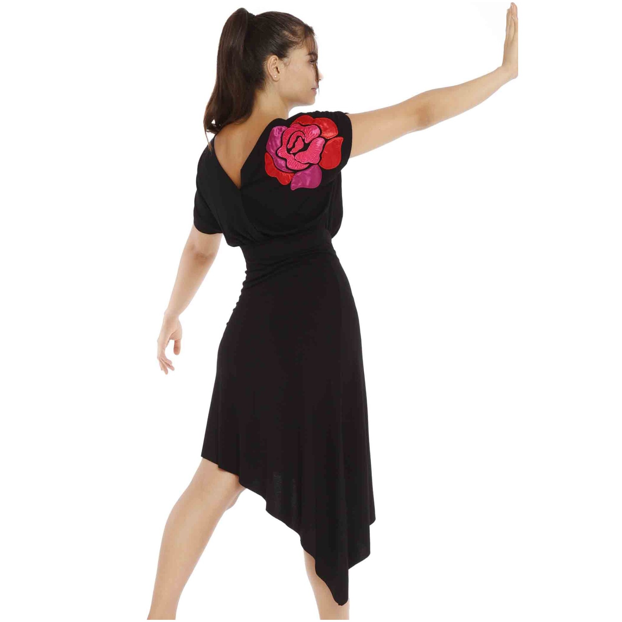 Mamatayoe Vestido Purpurea Para Mujer, Negro