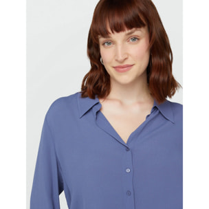 Fiorella Rubino - Camisa de viscosa ECOVERO™ - Azul