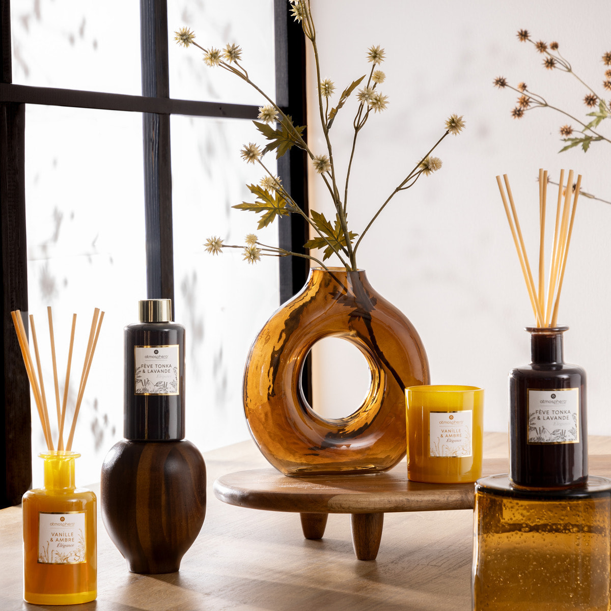 Bougie parfumée Maël 190g pot verre vanille et ambre