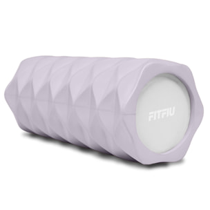 Rodillo foam roller lila FITFIU entrenamiento yoga pilates espuma EVA