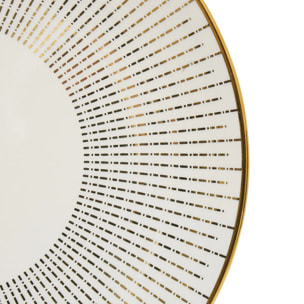 Assiette plate Lunis ronde D.26cm doré