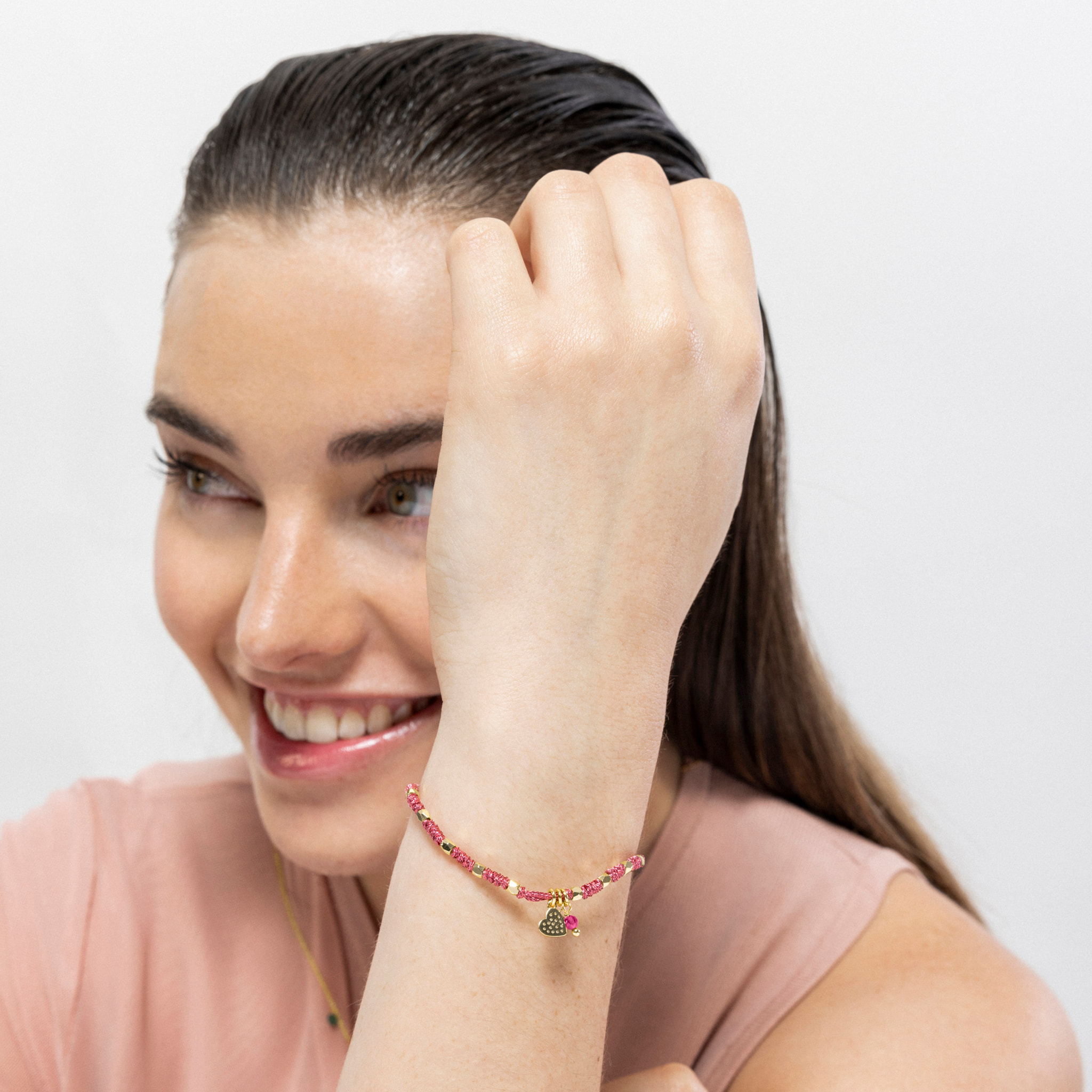 Pulsera Corazón acabado oro amarillo 18k