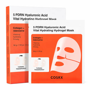5 PDRN Hyaluronic Acid Vital Hydrating Hydrogen Mask Cosrx 3pcs