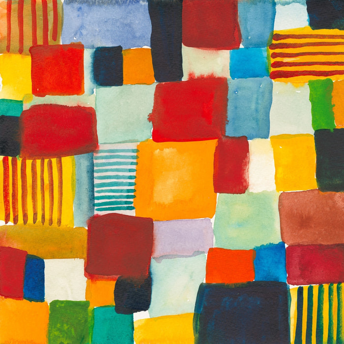 Tableau damiers colorés Tableau alu Dibond