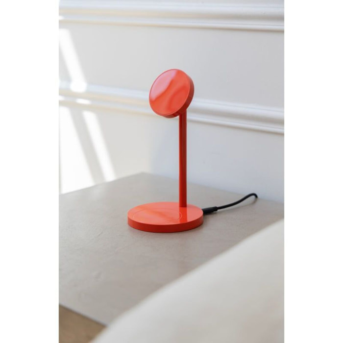 Chargeur CASYX 2 en 1  Charge rapide Qi2 rouge