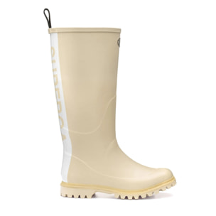 Stivali in gomma Superga Uomo Donna Beige 799 Rubber Boots Lettering